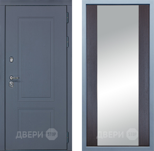 Входная металлическая Дверь Дива МХ-38 STR Д-15 Зеркало Венге в Павловском Посаде