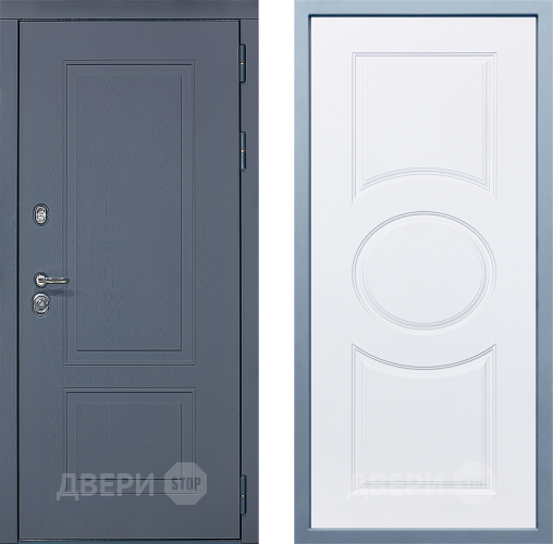 Входная металлическая Дверь Дива МХ-38 STR Д-8 Белый в Павловском Посаде