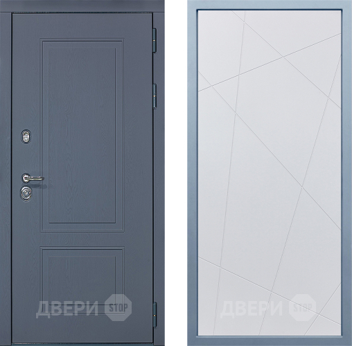Входная металлическая Дверь Дива МХ-38 STR Д-11 Белый в Павловском Посаде