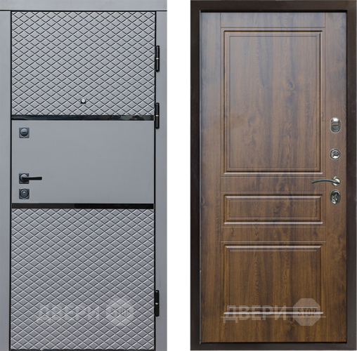 Входная металлическая Дверь Престиж Ромб Классика Дуб в Павловском Посаде