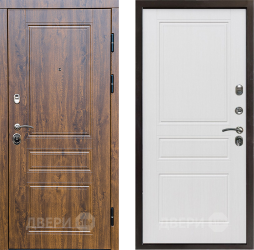 Входная металлическая Дверь Престиж Классика Дуб Классика Белое дерево в Павловском Посаде