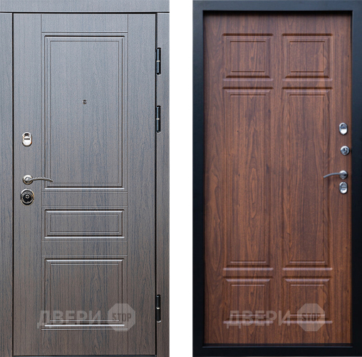 Входная металлическая Дверь Престиж Классика Венге Премиум Орех темный в Павловском Посаде