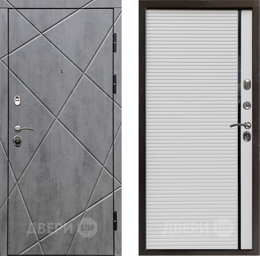 Входная металлическая Дверь Престиж Лучи Porte Белый в Павловском Посаде