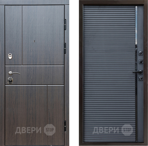 Входная металлическая Дверь Престиж Горизонт Венге Porte Черный кварц в Павловском Посаде