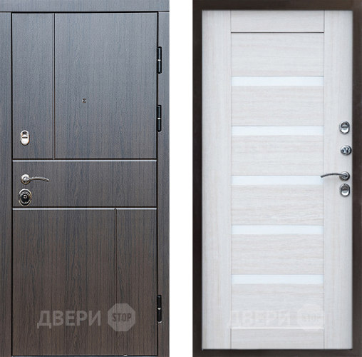 Входная металлическая Дверь Престиж Горизонт Венге Царга Лиственница белая в Павловском Посаде