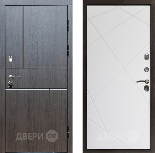 Входная металлическая Дверь Престиж Горизонт Венге Лучи Бетон белый в Павловском Посаде