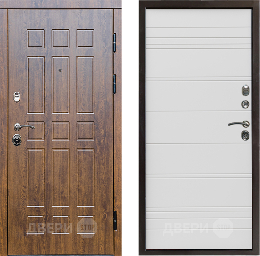 Входная металлическая Дверь Престиж Стандарт Line Белый в Павловском Посаде