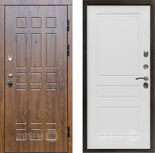 Входная металлическая Дверь Престиж Стандарт Классика Лиственница белая в Павловском Посаде