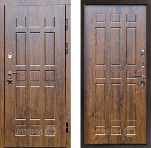 Входная металлическая Дверь Престиж Стандарт Спарта Дуб в Павловском Посаде