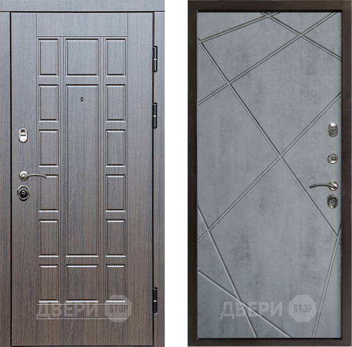 Дверь Престиж Престиж Лучи Бетон темный в Павловском Посаде