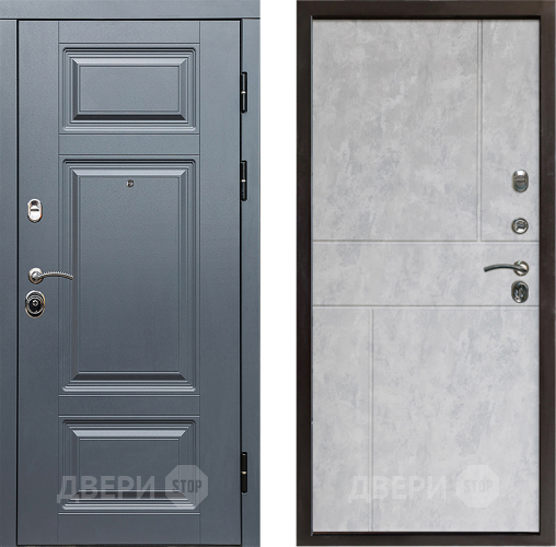 Входная металлическая Дверь Престиж Премиум Горизонт Бетон светлый в Павловском Посаде