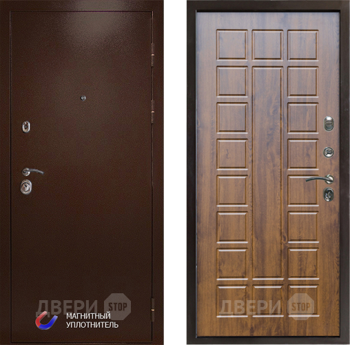 Входная металлическая Дверь Престиж Медь Престиж Дуб в Павловском Посаде