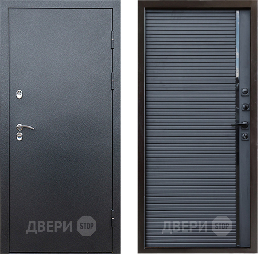 Дверь Престиж TERMO с терморазрывом Снегирь Серебро Porte Черный кварц в Павловском Посаде