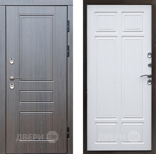 Входная металлическая Дверь Престиж TERMO с терморазрывом Классика Премиум Лиственница белая в Павловском Посаде