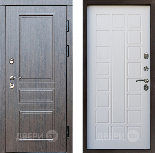 Входная металлическая Дверь Престиж TERMO с терморазрывом Классика Престиж Белое дерево в Павловском Посаде