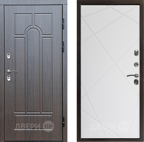 Входная металлическая Дверь Престиж TERMO с терморазрывом Арка Лучи Бетон светлый в Павловском Посаде