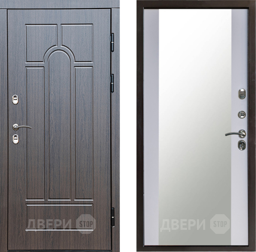 Дверь Престиж TERMO с терморазрывом Арка Зеркало Белый софт в Павловском Посаде