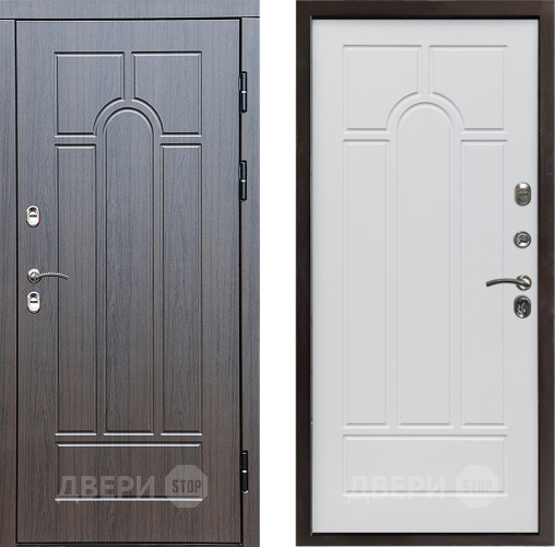 Входная металлическая Дверь Престиж TERMO с терморазрывом Арка Арка Белое дерево в Павловском Посаде