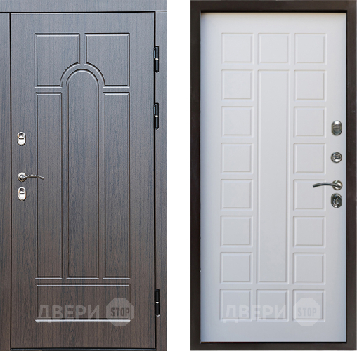 Входная металлическая Дверь Престиж TERMO с терморазрывом Арка Престиж Белое дерево в Павловском Посаде