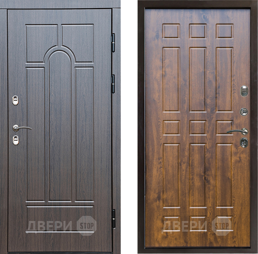 Входная металлическая Дверь Престиж TERMO с терморазрывом Арка Спарта Дуб в Павловском Посаде