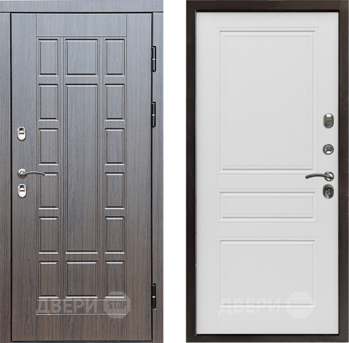 Входная металлическая Дверь Престиж TERMO с терморазрывом Престиж Классика Лиственница белая в Павловском Посаде