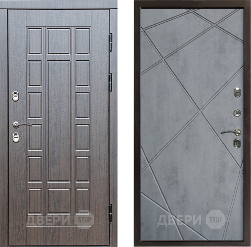 Дверь Престиж TERMO с терморазрывом Престиж Лучи Бетон темный в Павловском Посаде