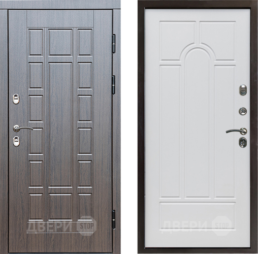 Входная металлическая Дверь Престиж TERMO с терморазрывом Престиж Арка Белое дерево в Павловском Посаде