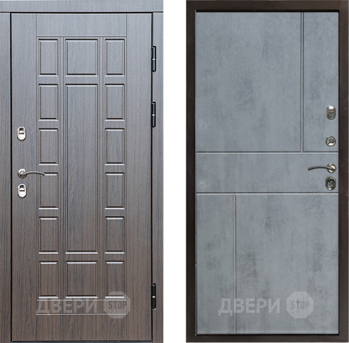Входная металлическая Дверь Престиж TERMO с терморазрывом Престиж Горизонт Бетон темный в Павловском Посаде