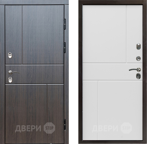 Входная металлическая Дверь Престиж TERMO с терморазрывом Горизонт Венге Горизонт Бетон белый в Павловском Посаде