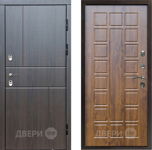 Входная металлическая Дверь Престиж TERMO с терморазрывом Горизонт Венге Престиж Дуб в Павловском Посаде