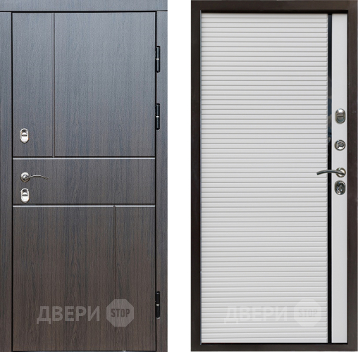 Входная металлическая Дверь Престиж TERMO с терморазрывом Горизонт Венге Porte Белый в Павловском Посаде