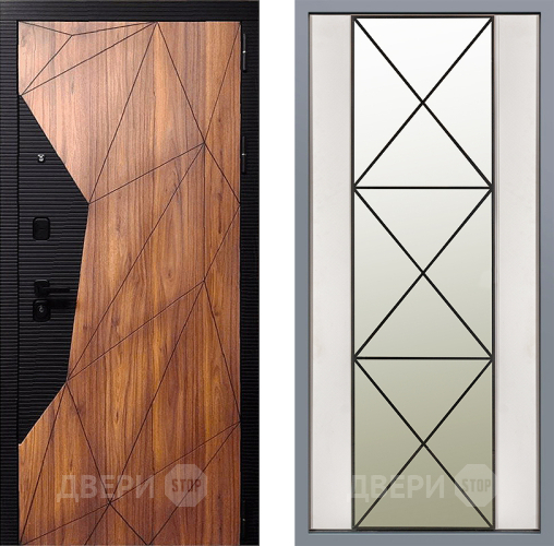 Дверь Заводские двери Морра Зеркало Перфекто Структурное дерево в Павловском Посаде