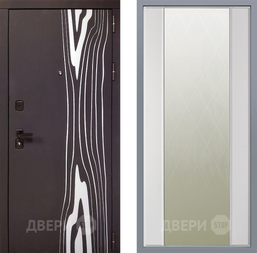 Дверь Заводские двери Леванте Зеркало Ампир Белый софт в Павловском Посаде