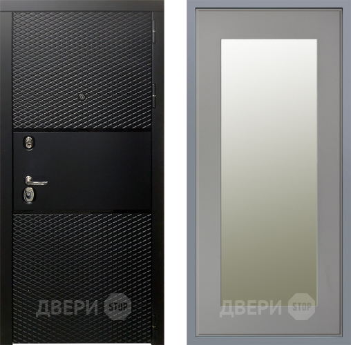 Дверь Заводские двери Тефлон Зеркало Модерн Грей софт в Павловском Посаде