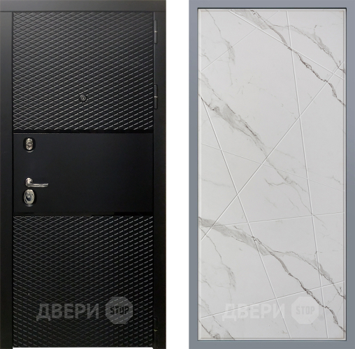 Дверь Заводские двери Тефлон Флитта Мрамор белый в Павловском Посаде