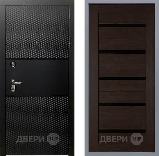 Дверь Заводские двери Тефлон СБ-1 орех тисненый в Павловском Посаде