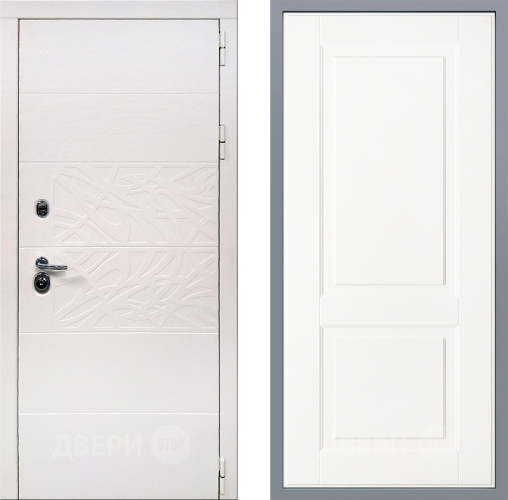 Дверь Заводские двери Дэко Вайт Доррен Белый софт в Павловском Посаде