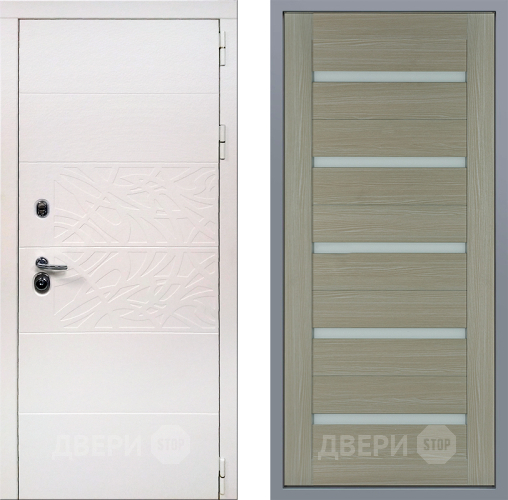 Дверь Заводские двери Дэко Вайт СБ-1 Капучино в Павловском Посаде