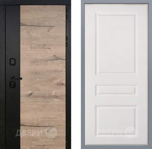 Дверь Заводские двери Ларте Стокгольм Белый софт в Павловском Посаде