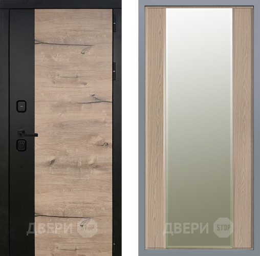 Дверь Заводские двери Ларте Зеркало Макси Беленый дуб в Павловском Посаде