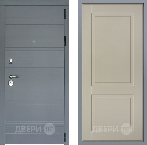 Дверь Заводские двери Лира Софт графит Доррен Шампань в Павловском Посаде