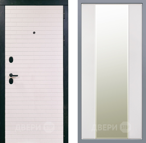 Дверь Заводские двери Сохо Зеркало Макси Белый матовый в Павловском Посаде