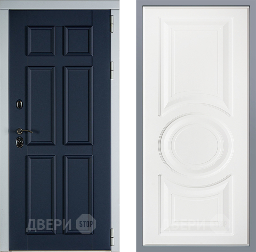 Дверь Заводские двери Стокгольм Неаполь Лофт белый в Павловском Посаде