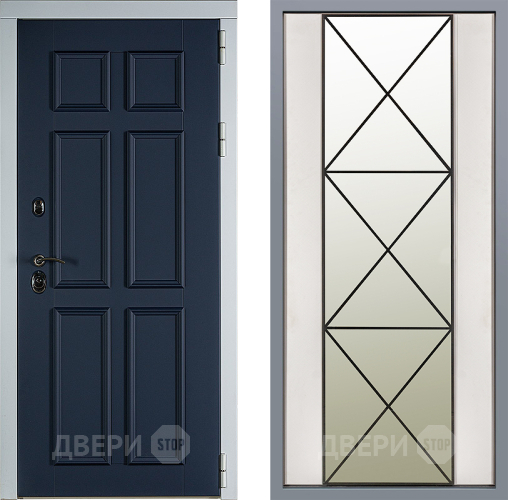 Дверь Заводские двери Стокгольм Зеркало Перфекто Структурное дерево в Павловском Посаде