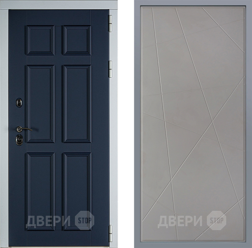 Дверь Заводские двери Стокгольм Флитта Грей софт в Павловском Посаде