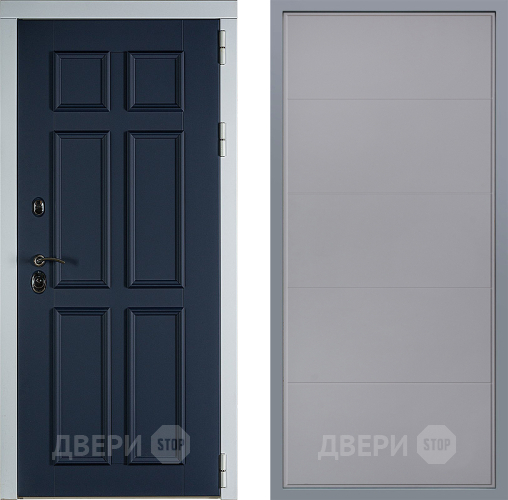 Дверь Заводские двери Стокгольм Тривия Грей софт в Павловском Посаде
