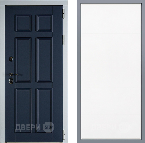 Дверь Заводские двери Стокгольм Тривия Белый софт в Павловском Посаде