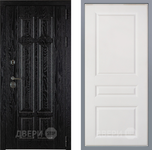 Дверь Заводские двери Мюнхен Стокгольм Белый софт в Павловском Посаде