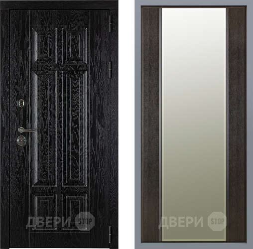 Дверь Заводские двери Мюнхен Зеркало Макси Венге в Павловском Посаде