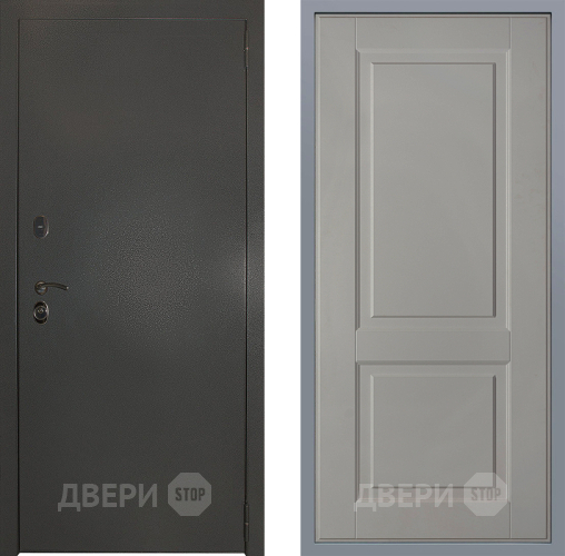 Дверь Заводские двери Эталон 3к антик серебро Доррен Грей софт в Павловском Посаде